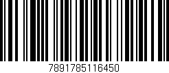 Código de barras (EAN, GTIN, SKU, ISBN): '7891785116450'