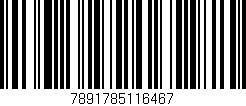 Código de barras (EAN, GTIN, SKU, ISBN): '7891785116467'