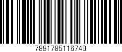 Código de barras (EAN, GTIN, SKU, ISBN): '7891785116740'