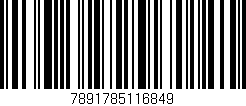 Código de barras (EAN, GTIN, SKU, ISBN): '7891785116849'