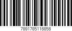 Código de barras (EAN, GTIN, SKU, ISBN): '7891785116856'