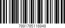Código de barras (EAN, GTIN, SKU, ISBN): '7891785116948'