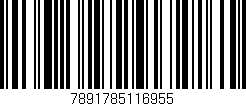 Código de barras (EAN, GTIN, SKU, ISBN): '7891785116955'