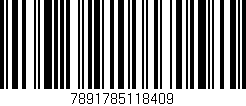 Código de barras (EAN, GTIN, SKU, ISBN): '7891785118409'