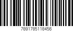 Código de barras (EAN, GTIN, SKU, ISBN): '7891785118456'