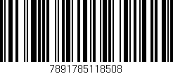 Código de barras (EAN, GTIN, SKU, ISBN): '7891785118508'