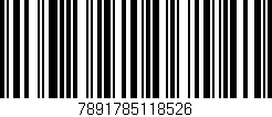 Código de barras (EAN, GTIN, SKU, ISBN): '7891785118526'