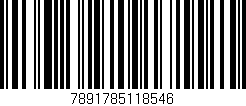 Código de barras (EAN, GTIN, SKU, ISBN): '7891785118546'