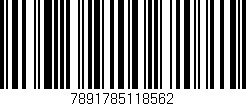 Código de barras (EAN, GTIN, SKU, ISBN): '7891785118562'