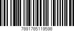 Código de barras (EAN, GTIN, SKU, ISBN): '7891785119598'