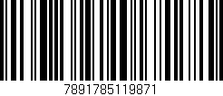 Código de barras (EAN, GTIN, SKU, ISBN): '7891785119871'