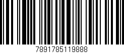 Código de barras (EAN, GTIN, SKU, ISBN): '7891785119888'