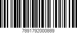 Código de barras (EAN, GTIN, SKU, ISBN): '7891792000889'