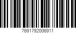 Código de barras (EAN, GTIN, SKU, ISBN): '7891792006911'