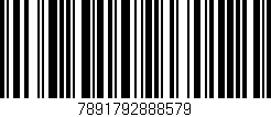 Código de barras (EAN, GTIN, SKU, ISBN): '7891792888579'