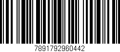 Código de barras (EAN, GTIN, SKU, ISBN): '7891792960442'