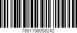 Código de barras (EAN, GTIN, SKU, ISBN): '7891798058242'