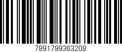 Código de barras (EAN, GTIN, SKU, ISBN): '7891799363208'