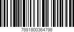 Código de barras (EAN, GTIN, SKU, ISBN): '7891800364798'