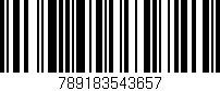Código de barras (EAN, GTIN, SKU, ISBN): '789183543657'