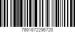 Código de barras (EAN, GTIN, SKU, ISBN): '7891872296720'