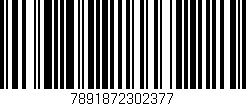 Código de barras (EAN, GTIN, SKU, ISBN): '7891872302377'