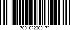 Código de barras (EAN, GTIN, SKU, ISBN): '7891872380177'