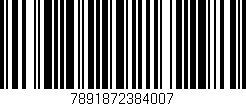 Código de barras (EAN, GTIN, SKU, ISBN): '7891872384007'