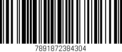 Código de barras (EAN, GTIN, SKU, ISBN): '7891872384304'