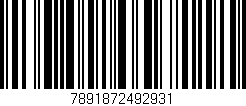 Código de barras (EAN, GTIN, SKU, ISBN): '7891872492931'