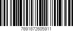 Código de barras (EAN, GTIN, SKU, ISBN): '7891872605911'