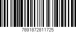 Código de barras (EAN, GTIN, SKU, ISBN): '7891872811725'