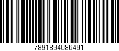 Código de barras (EAN, GTIN, SKU, ISBN): '7891894086491'