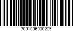Código de barras (EAN, GTIN, SKU, ISBN): '7891896000235'