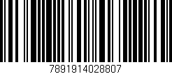 Código de barras (EAN, GTIN, SKU, ISBN): '7891914028807'