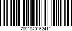 Código de barras (EAN, GTIN, SKU, ISBN): '7891943162411'