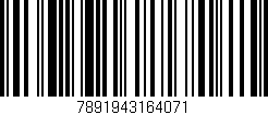 Código de barras (EAN, GTIN, SKU, ISBN): '7891943164071'