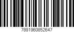 Código de barras (EAN, GTIN, SKU, ISBN): '7891960852647'