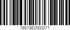 Código de barras (EAN, GTIN, SKU, ISBN): '7891962000077'