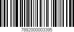 Código de barras (EAN, GTIN, SKU, ISBN): '7892000003395'