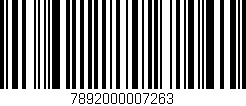 Código de barras (EAN, GTIN, SKU, ISBN): '7892000007263'