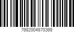Código de barras (EAN, GTIN, SKU, ISBN): '7892004970389'
