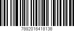 Código de barras (EAN, GTIN, SKU, ISBN): '7892016418138'