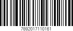 Código de barras (EAN, GTIN, SKU, ISBN): '7892017110161'