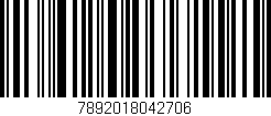 Código de barras (EAN, GTIN, SKU, ISBN): '7892018042706'