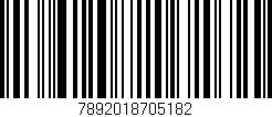 Código de barras (EAN, GTIN, SKU, ISBN): '7892018705182'