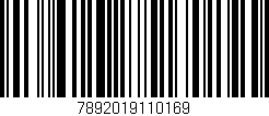 Código de barras (EAN, GTIN, SKU, ISBN): '7892019110169'