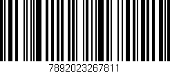 Código de barras (EAN, GTIN, SKU, ISBN): '7892023267811'