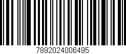 Código de barras (EAN, GTIN, SKU, ISBN): '7892024006495'