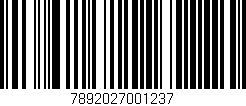Código de barras (EAN, GTIN, SKU, ISBN): '7892027001237'